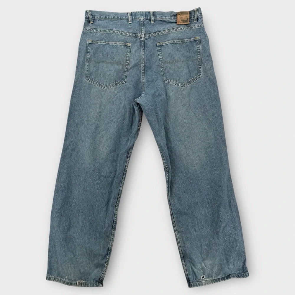 Vintage Phat Farm Baggy Jeans Mens 38x33 Loose‎ Fit Wide Leg Blue Gorpcore Y2K